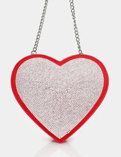 Public Desire The Phillippa Pu Diamante Bag | Women Evening Bags