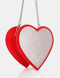 Public Desire The Phillippa Pu Diamante Bag | Women Evening Bags