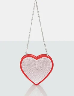 Public Desire The Phillippa Pu Diamante Bag | Women Evening Bags