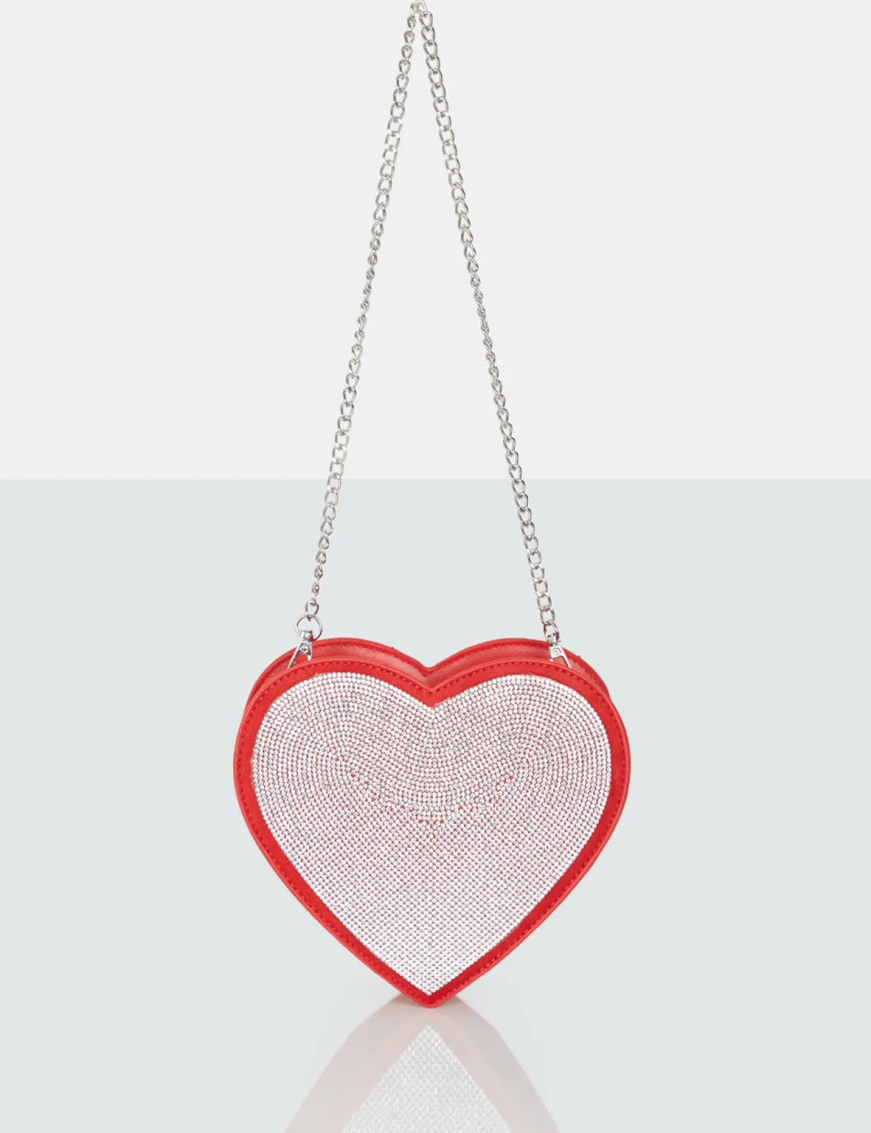 Public Desire The Phillippa Pu Diamante Bag | Women Evening Bags