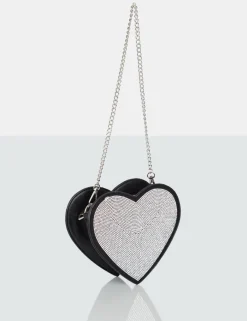 Public Desire The Phillippa Pu Diamante Bag | Women Evening Bags