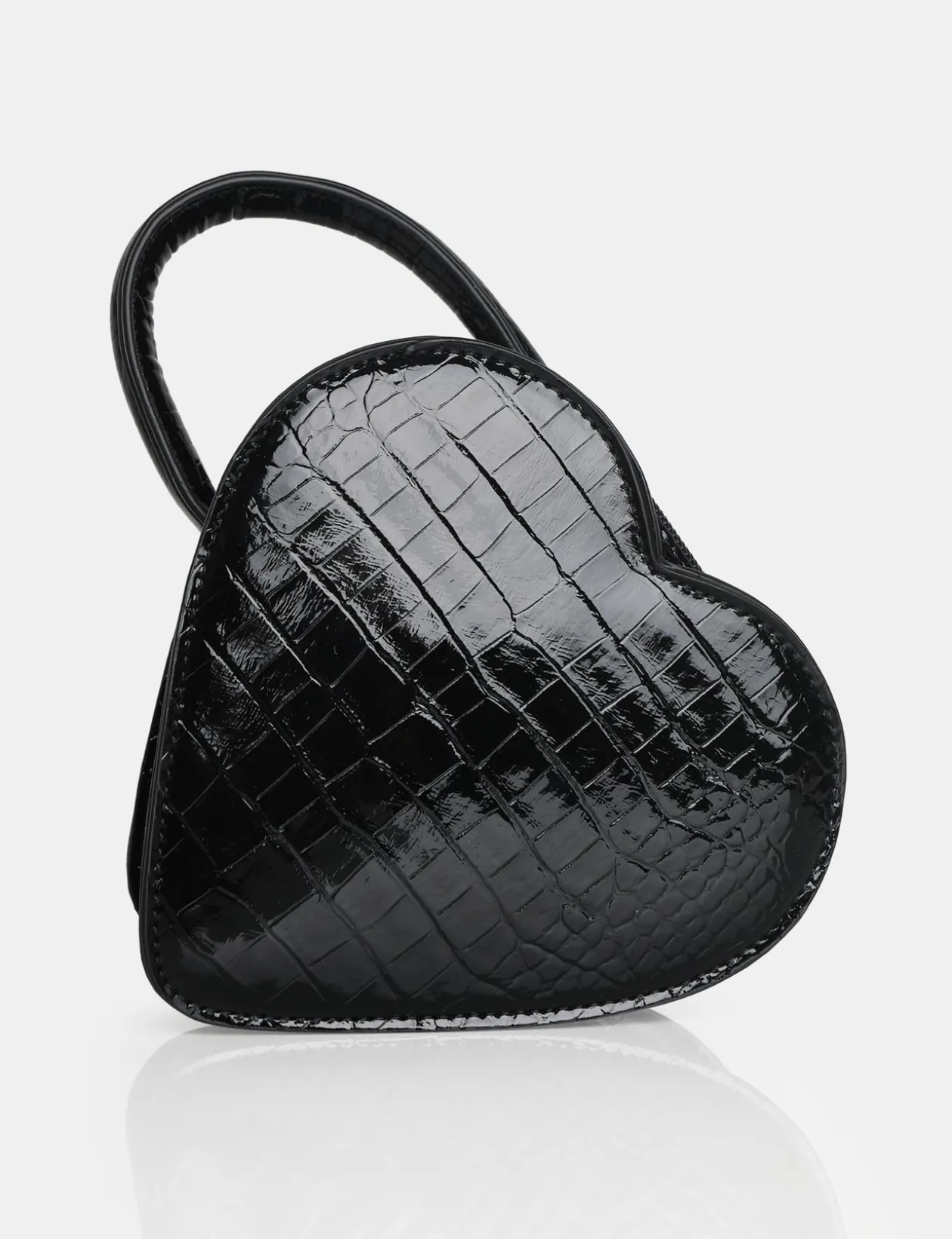Public Desire The Roux Croc Heart Grab Bag | Women Mini Bags