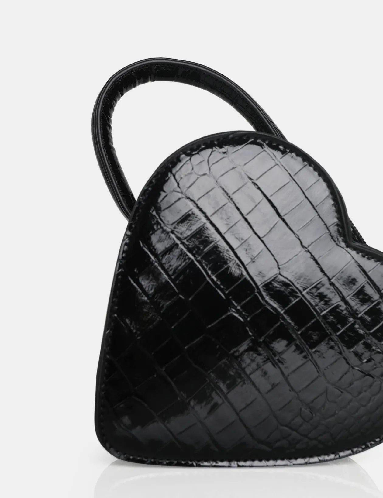 Public Desire The Roux Croc Heart Grab Bag | Women Mini Bags