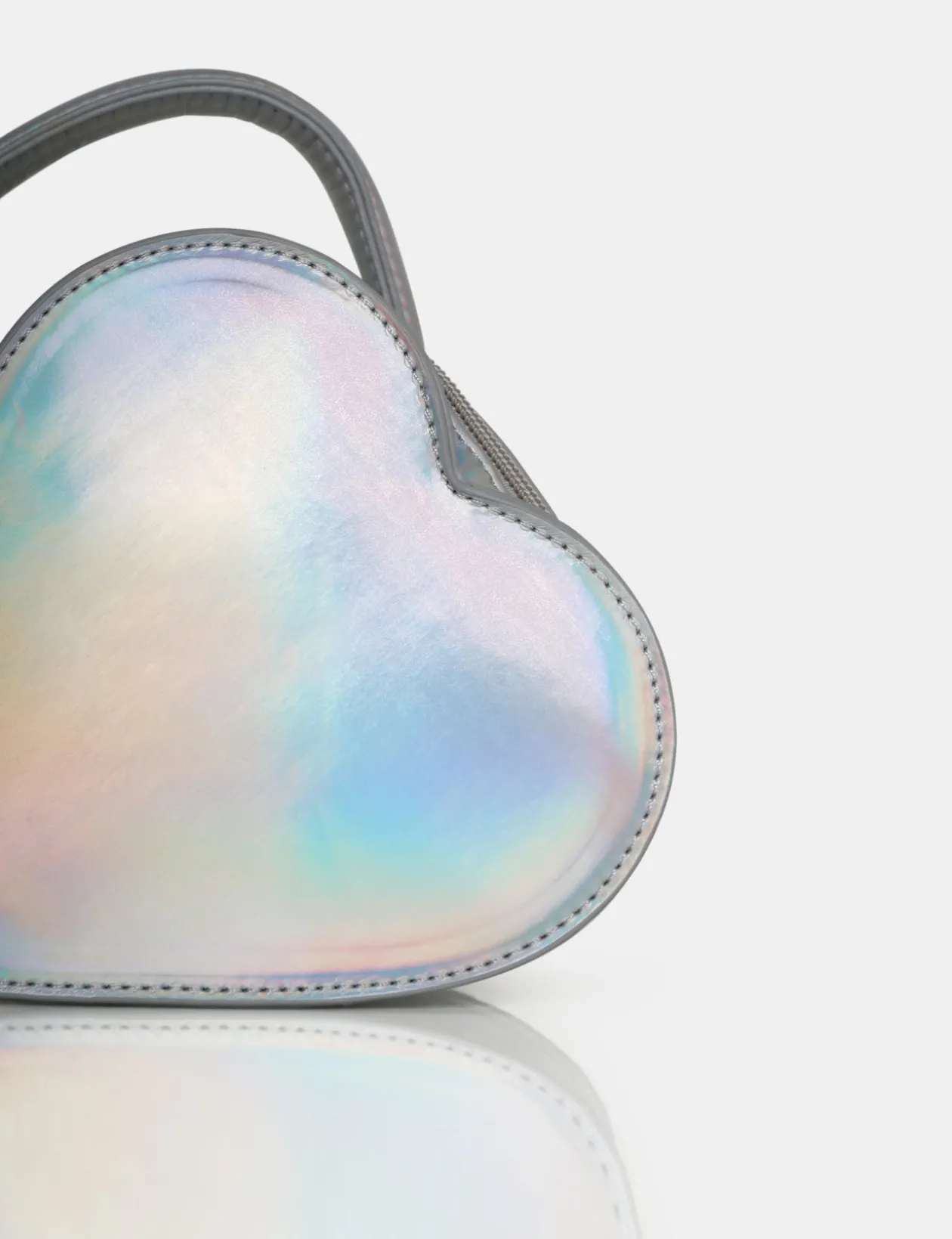 Public Desire The Roux Croc Heart Grab Bag | Women Mini Bags