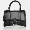 Public Desire The Roxi Black Plaited Edge Mini Handbag | Women Mini Bags