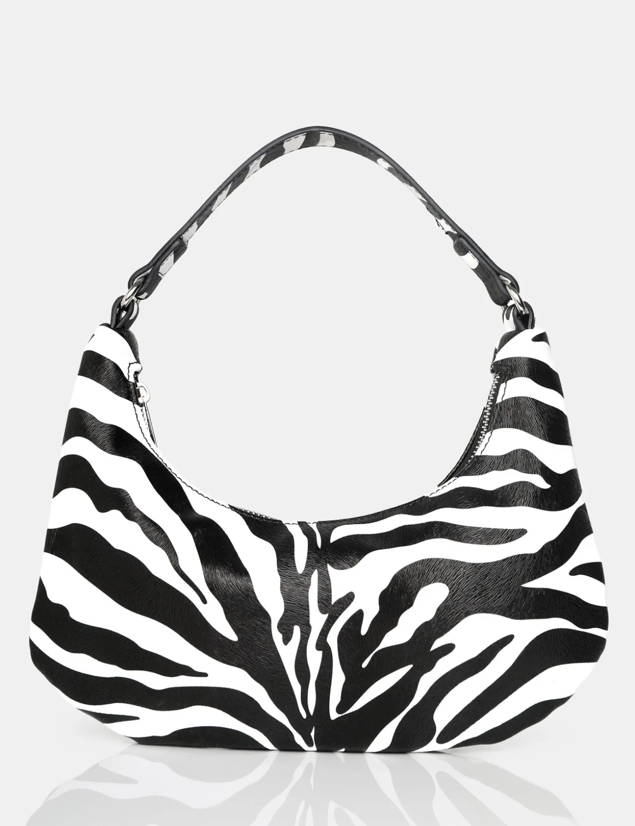 Public Desire The Shiloh Zebra Pu Shoulder Bag | Women Evening Bags