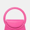 Public Desire The Top Handle Bright Pu Circlur Handle Grab Bag | Women Mini Bags