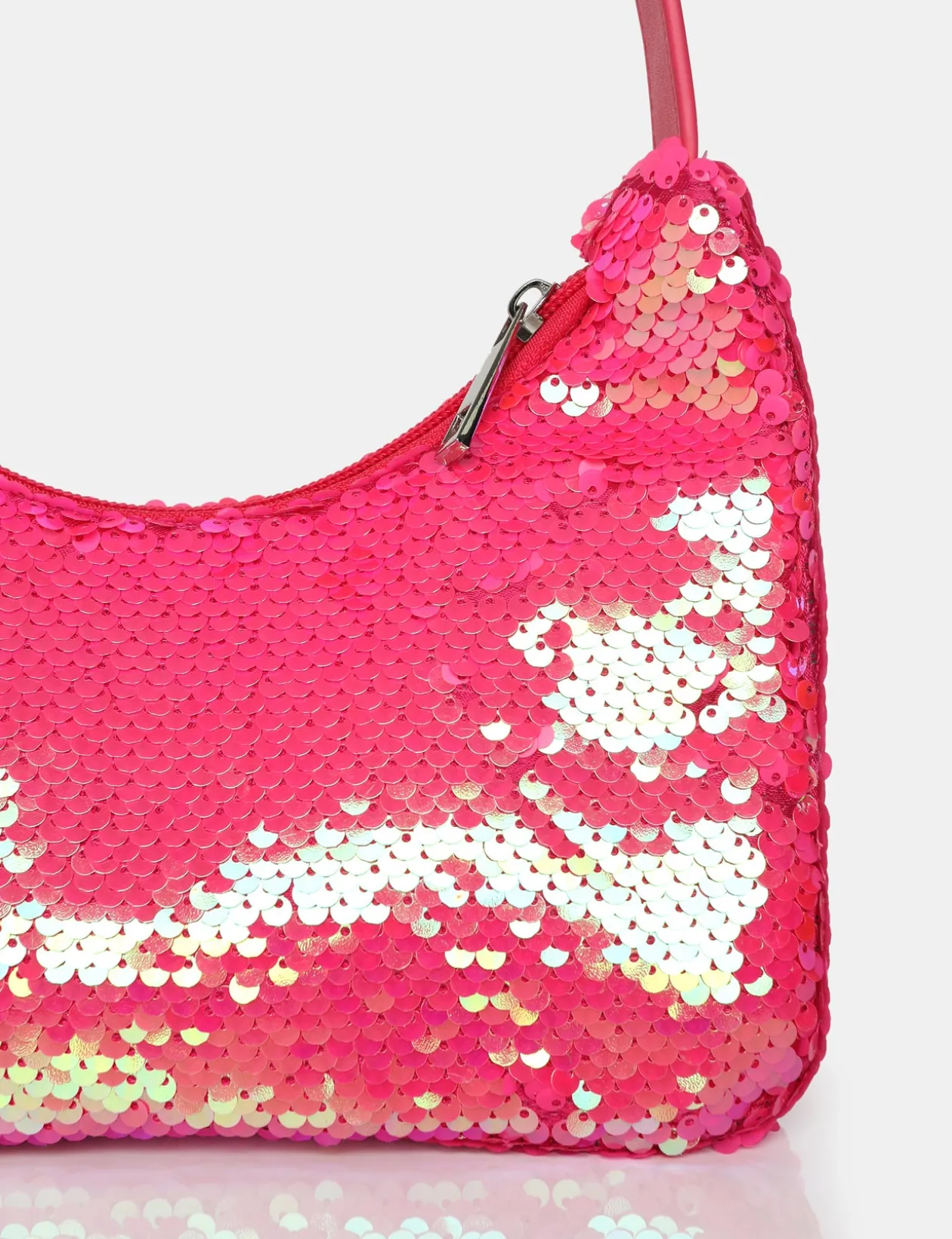 Public Desire The Zane Pink Sequin Shoulder Bag | Women Mini Bags