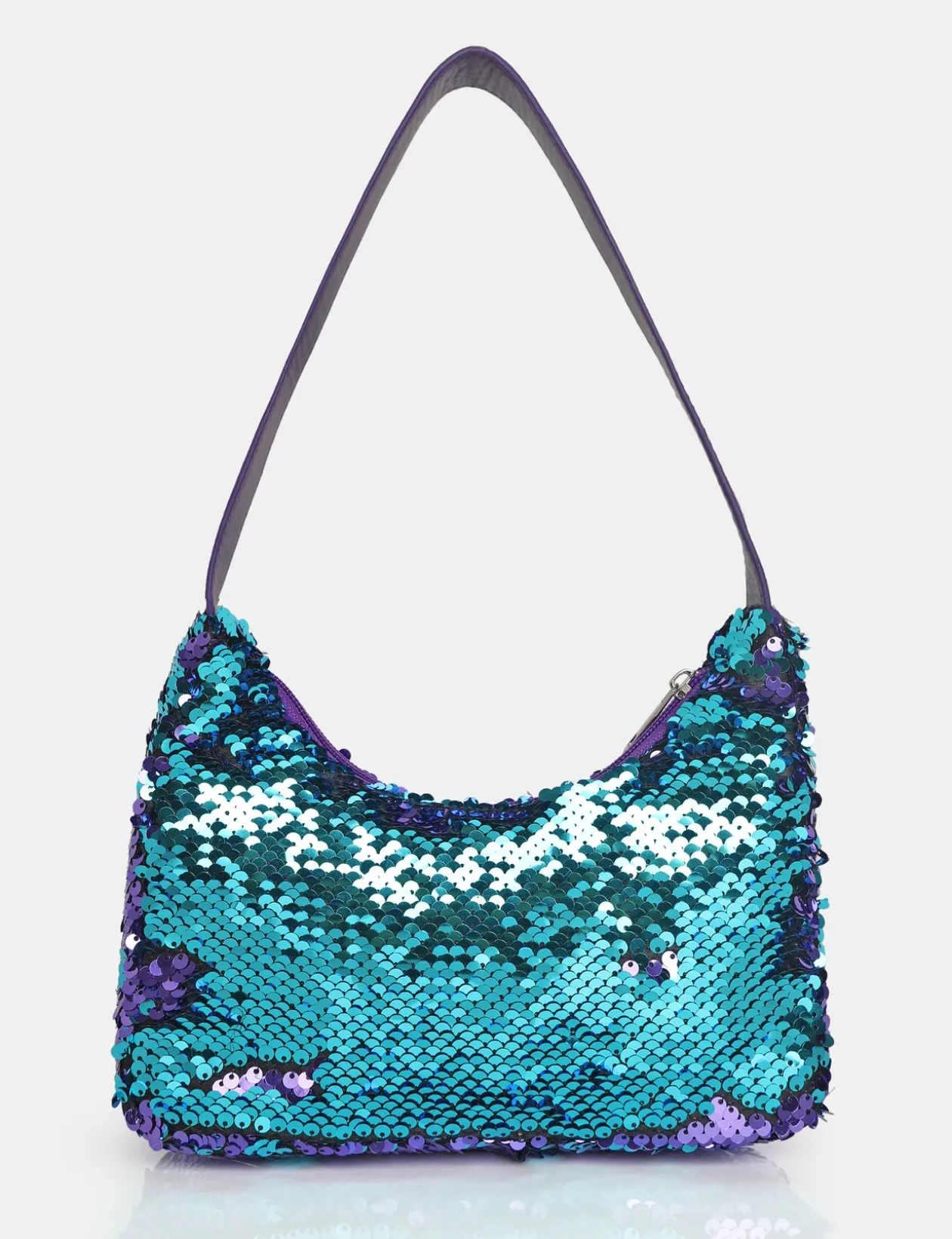 Public Desire The Zane Purple Sequin Shoulder Bag | Women Mini Bags