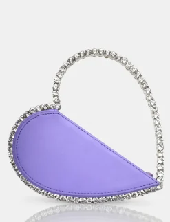 Public Desire The Zee Diamante Love Heart Grab Bag | Women Diamante Bags