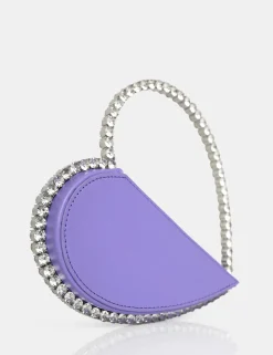 Public Desire The Zee Diamante Love Heart Grab Bag | Women Diamante Bags