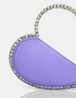 Public Desire The Zee Diamante Love Heart Grab Bag | Women Diamante Bags
