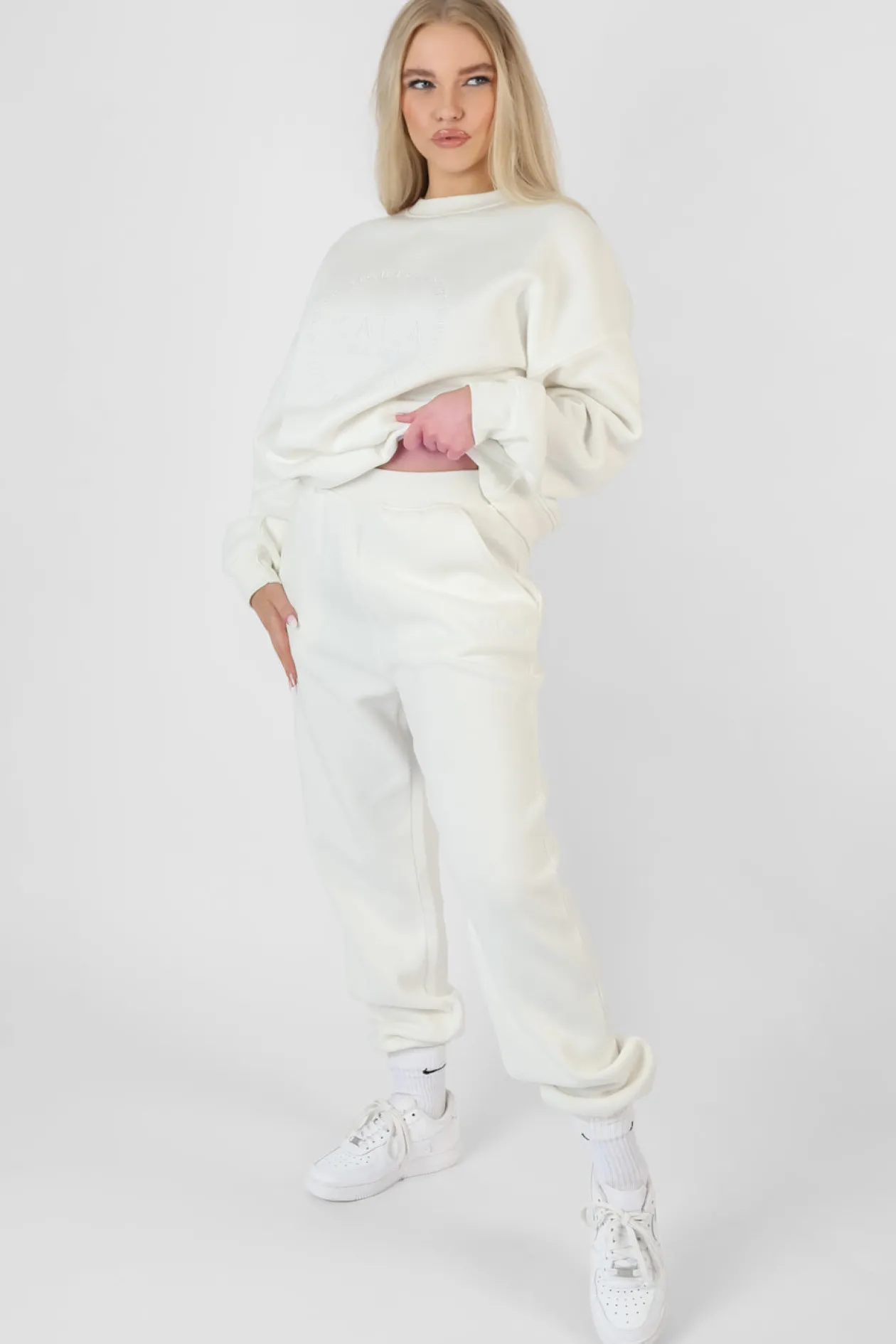 Public Desire Tonal Embroidery Joggers | Women Jogger & Leggings