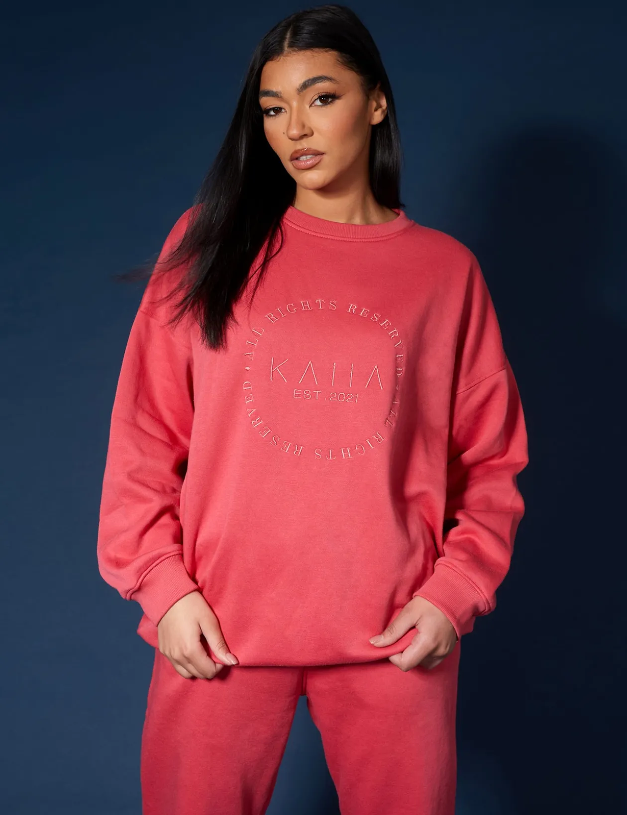 Public Desire Tonal Embroidery Sweatshirt | Women Sweatshirt & Hoodies