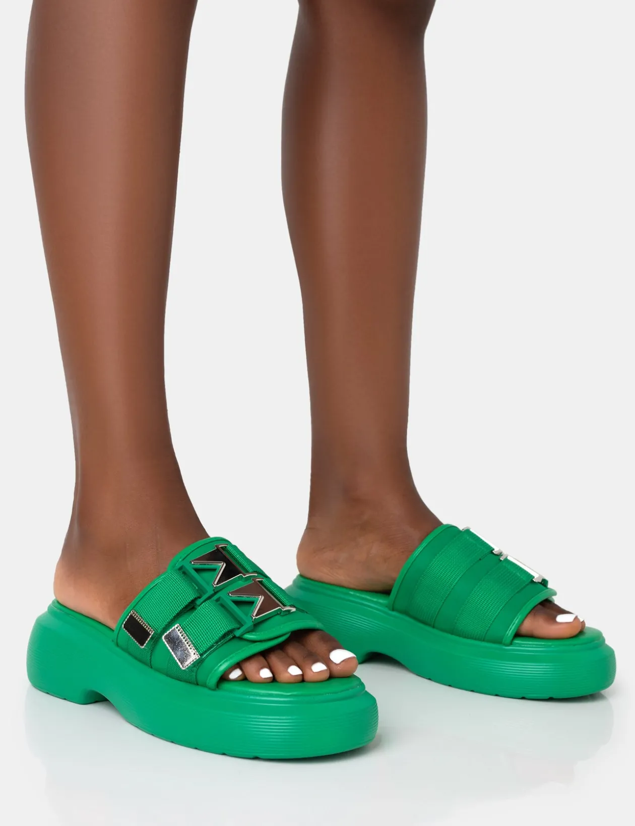 Public Desire Trace Buckle Mule Chunky Sandals | Women Chunky Sandals