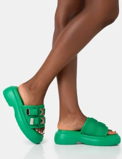 Public Desire Trace Buckle Mule Chunky Sandals | Women Chunky Sandals