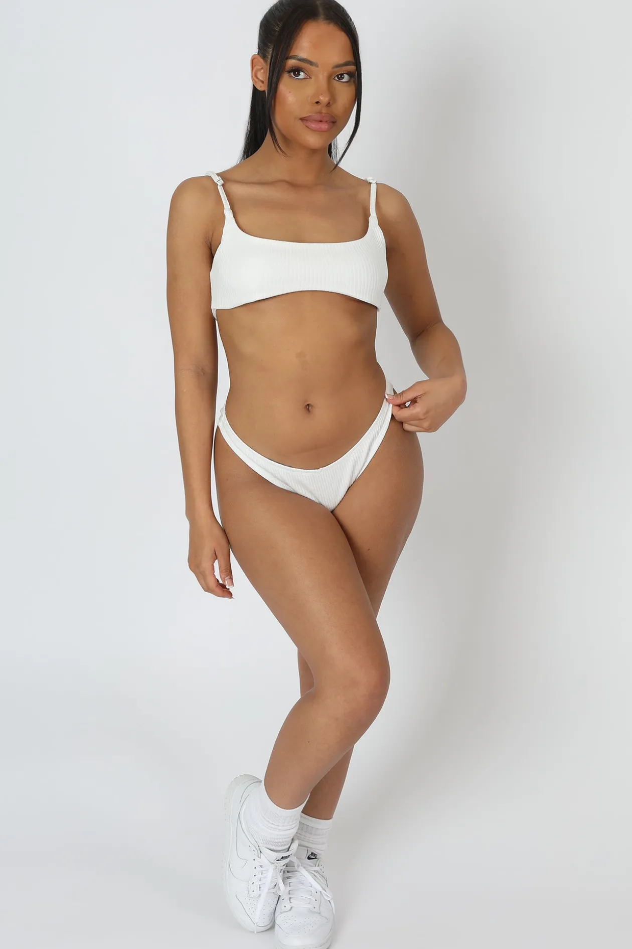 Public Desire Underbust Ribbed Bra | Women Tops