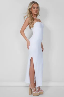Public Desire Underbust Seam Detail Bandeau Maxi Dress | Women Dresses