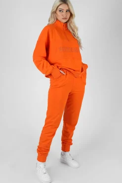Public Desire Universal Reverse Panel Half Zip Pullover Sweatshirt | Women Sweatshirt & Hoodies