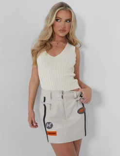 Public Desire V Front Knitted Top | Women Knitwear