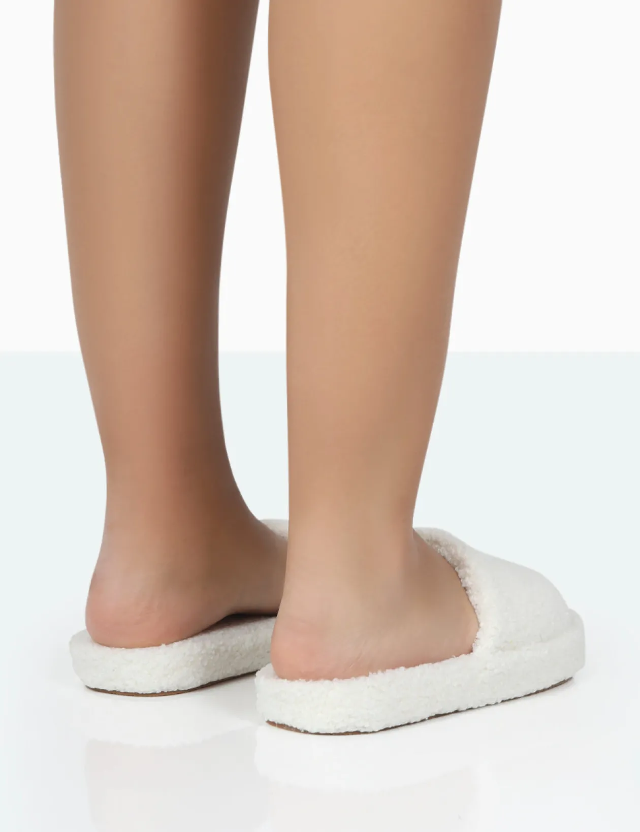 Public Desire Vale Borg Fluffy Slider Slipper | Women Sliders