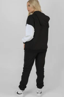 Public Desire Varsity Contrast Sleeve Hoodie | Women Sweatshirt & Hoodies
