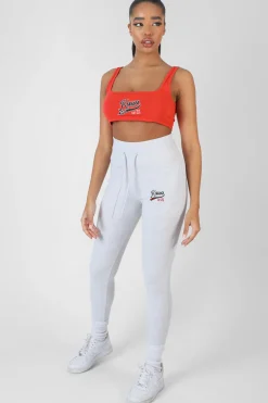 Public Desire Varsity Embroidery Crop Top Flame | Women Tops