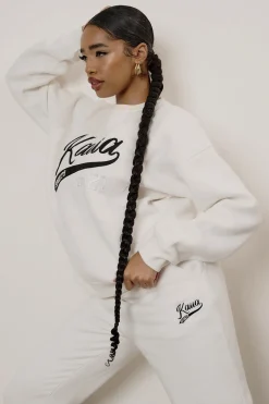 Public Desire Varsity Embroidery 90's Joggers | Women Jogger & Leggings