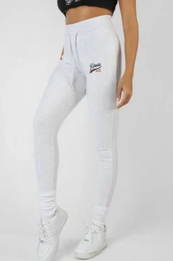 Public Desire Varsity Embroidery Tie Waist Legging Marl | Women Jogger & Leggings