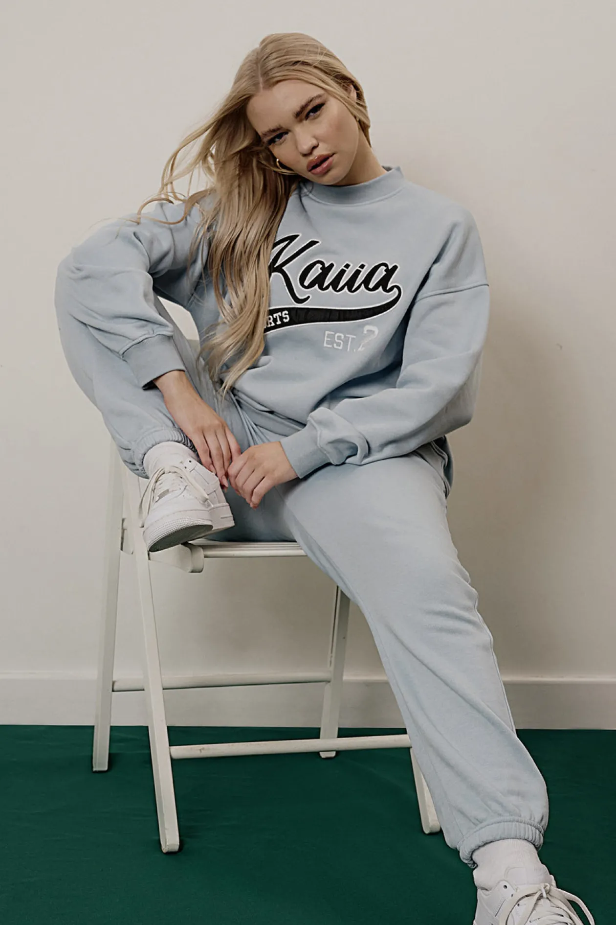Public Desire Varsity 90's Joggers Ice | Women Jogger & Leggings