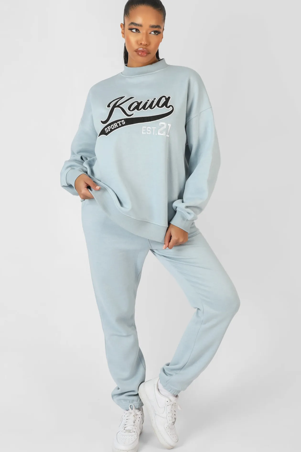 Public Desire Varsity 90's Joggers Ice | Women Jogger & Leggings