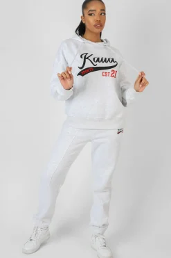 Public Desire Varsity Seam Front 90's Joggers Marl | Women Jogger & Leggings
