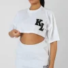 Public Desire Varsity Super Cropped T-Shirt | Women Tops