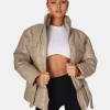 Public Desire Vinyl Belted Puffer | Women Outerwear & Jackets
