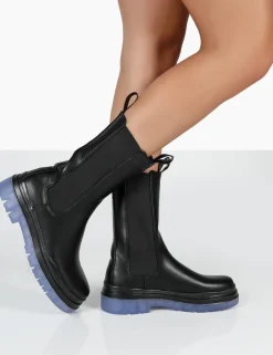 Public Desire Winter Ankle Chunky Sole Chelsea Boots | Women Flat Boots