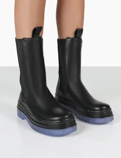 Public Desire Winter Wide Fit Ankle Chunky Sole Chelsea Boots | Women Wide Fit Ankle Boots