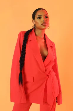 Public Desire Wrap Waist Blazer | Women Outerwear & Jackets