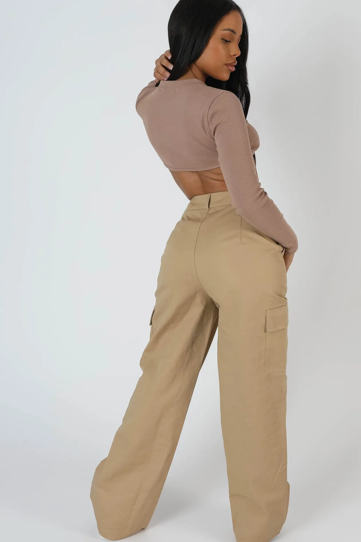 Public Desire Zip Through Underbust Ribbed Top | Women Tops