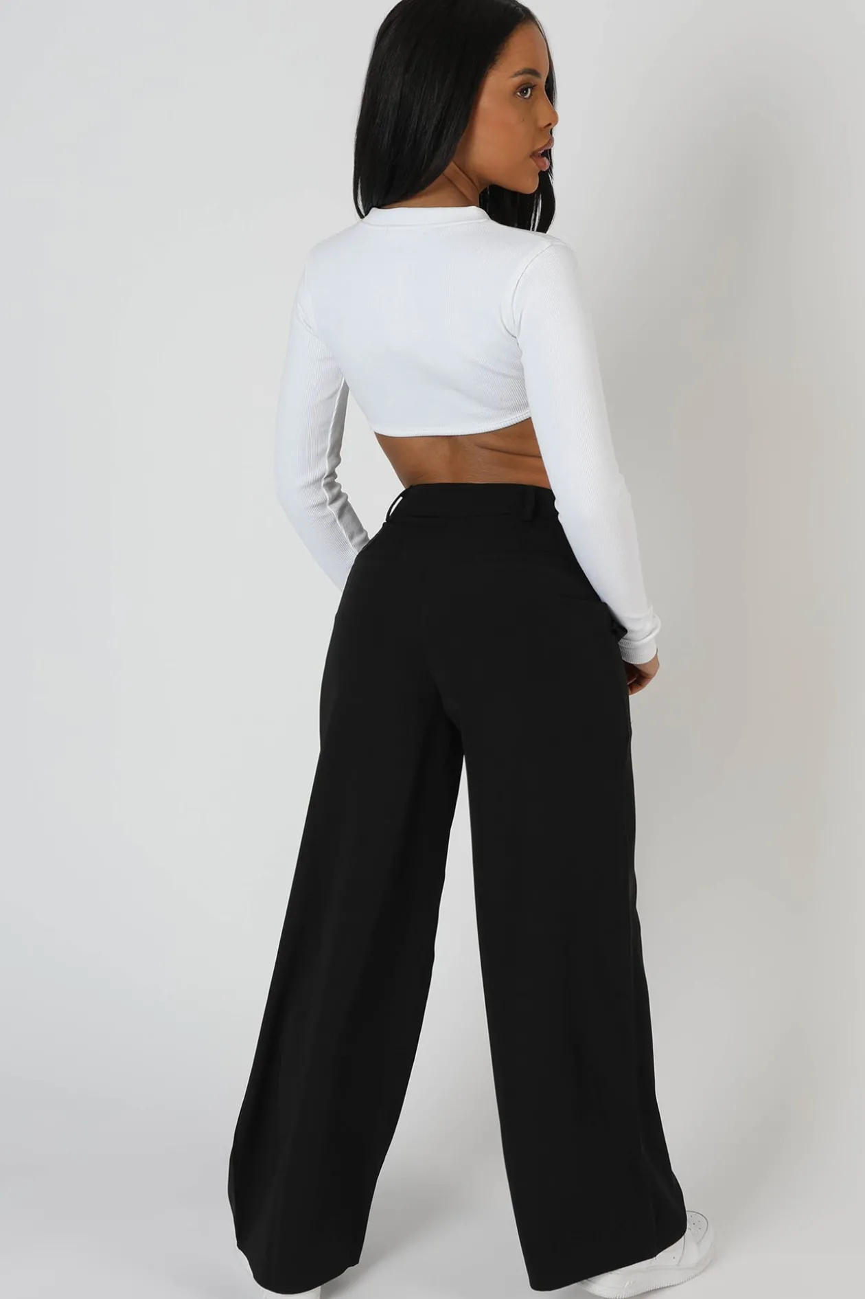 Public Desire Zip Through Underbust Ribbed Top | Women Tops